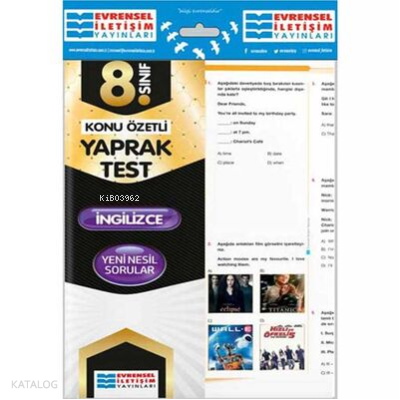 8.Sınıf İngilizce YT 2020
