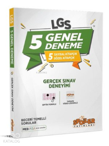 8.Sınıf LGS 5 Genel Deneme