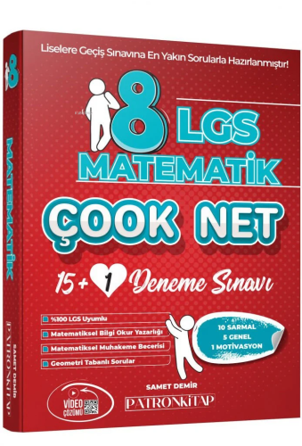 8. Sınıf LGS Çook Net Matematik 16'lı Sarmal Deneme Sınavı