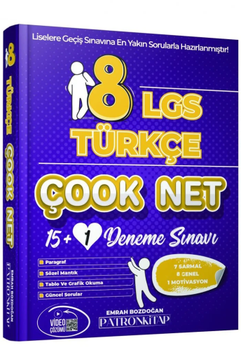 8. Sınıf LGS Çook Net Türkçe 16'lı Sarmal Deneme Sınavı