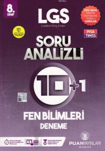 8. Sınıf LGS Fen Bilimleri Soru Analizli 10 Artı 1 Deneme