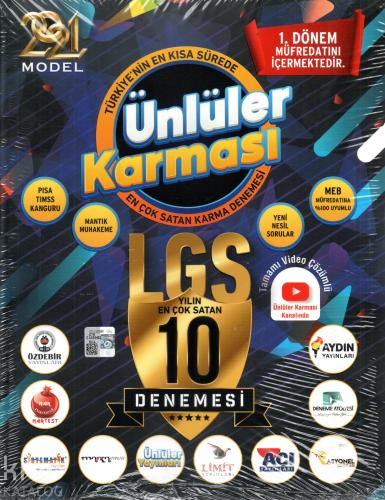 8.Sınıf LGS Ünlüler Karması 10 Farklı Deneme Sınavı - 2021