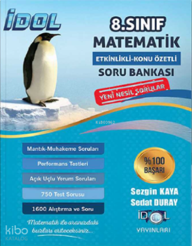 8. Sınıf Matematik Etkinlikli Soru Bankası İdol Yayınları