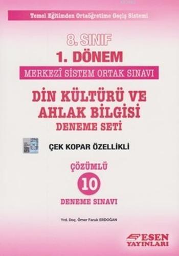 8. Sınıf TEOG 1 Din Kültürü ve Ahlak Bilgisi Deneme Seti; Çözümlü 10 Deneme Sınavı