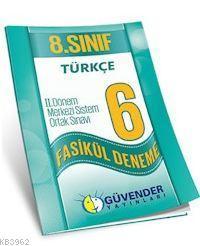 8.Sınıf Türkçe 2; Yarıyıl 6 Fasikül Deneme