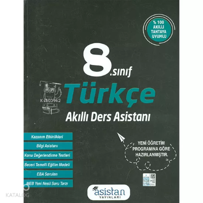 8.Sınıf Türkçe Akıllı Ders Asistanı Asistan Yayınları