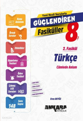 8. Sınıf Türkçe Güçlendiren 2. Fasikül Ankara Yayıncılık