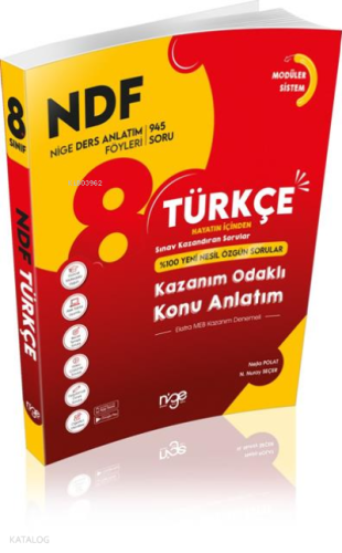 8.Sınıf Türkçe Ndf Nige Ders Anlatım Föyü