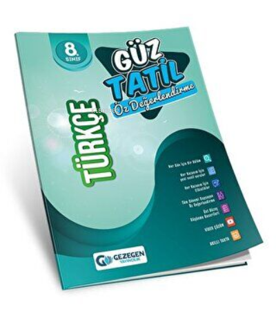 8.Sınıf Yeni Türkçe Güz Tatil Kitabı 2022-2023