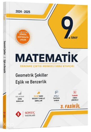 9. Sınıf Matematik Geometrik Şekiller Eşlik ve Benzerlik Soru Kitapçığı