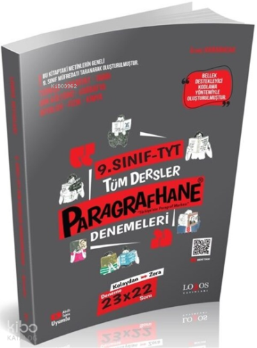 9. Sınıf TYT Paragrafhane Deneme Kitabı Lodos Yayınları