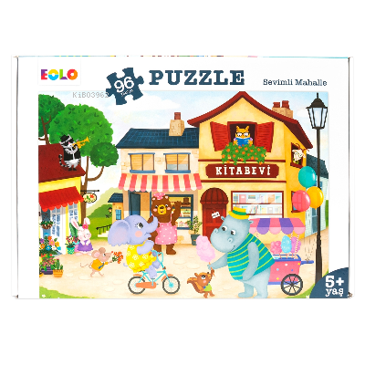 96 Parça Yer Puzzle – Sevimli Mahalle