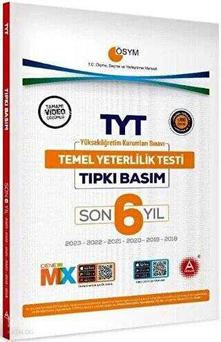 A Yayınları Son 6 Yıl AYT Tıpkı Basım Deneme Sınavı Bire Bir ÖSYM Çıkmış Sorular