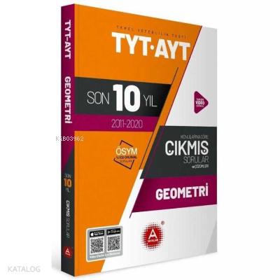 A Yayınları Tyt Ayt Geometri Son 10 Yıl Çık -2021
