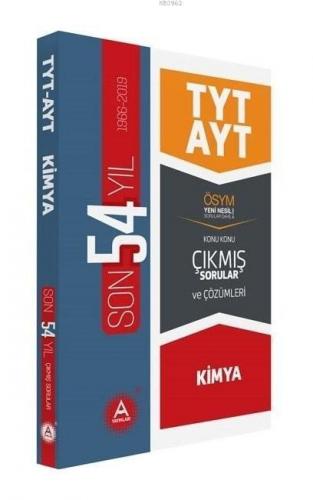 A Yayınları TYT AYT Kimya Son 54 Yıl Tamamı Çözümlü Konu Konu Çıkmış Sorular A