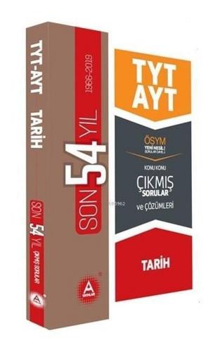 A Yayınları TYT AYT Tarih Son 54 Yıl Konu Konu Tamamı Çözümlü Çıkmış Sorular A
