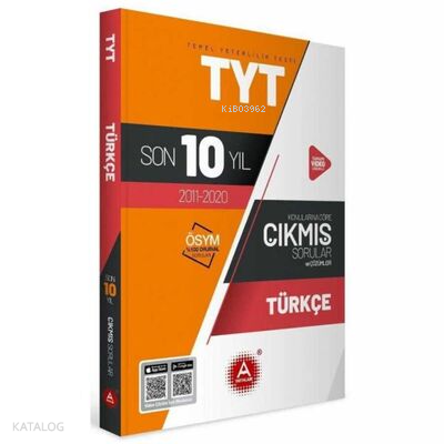 A Yayınları Tyt Ayt Türkçe Son 10 Yıl Çıkm -2021