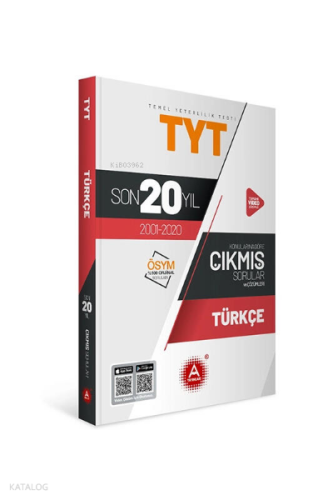 A Yayınları Tyt Ayt Türkçe Son 20 Yıl Çıkm -2021