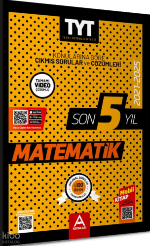 A Yayınları TYT Matematik Son 5 Yıl Çıkmış Sorular