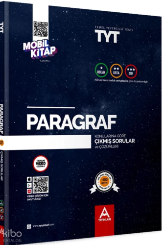 A Yayınları TYT Paragraf Konularına Ve Zorluk Derecesine Göre Çıkmış S