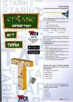 Açı Yayınları AYT Tarih Efsane Çek Kopart Yaprak Test