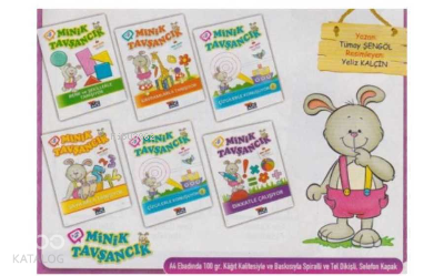Açı Yayınları Minik Tavşancık Eğitim Seti (6 Kitap) (Türev)(Çantalı)+3