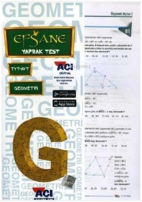 Açı Yayınları TYT AYT Geometri Efsane Çek Kopart Yaprak Test
