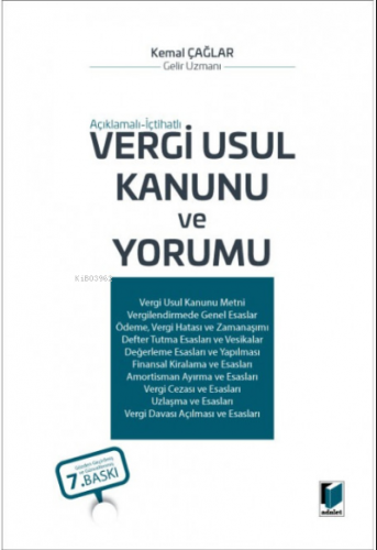 Açıklamalı-İçtihatlı Vergi Usul Kanunu ve Yorumu