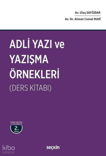 Adli Yazı ve Yazışma Örnekleri (Ders Kitabı)