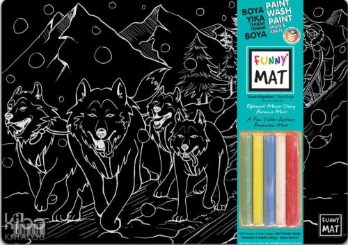 Akademi Çocuk Funny Mat Black (Tebeşirli) - Kızak Köpekleri