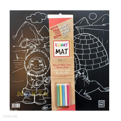 Akademi Çocuk - Funny Mat Black (Tebeşirli ) Kutup - YENİ