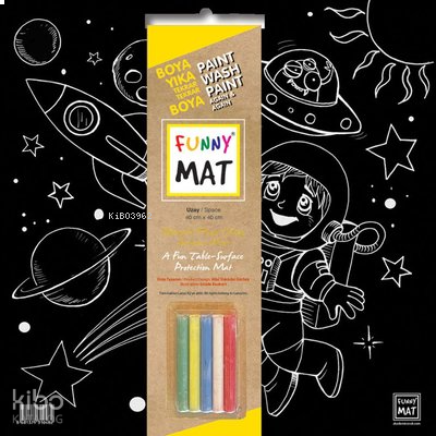 Akademi Çocuk - Funny Mat Black (Tebeşirli ) Uzay - YENİ