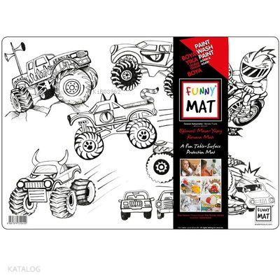 Akademi Çocuk-Funny Mat- Canavar Kamyonetler