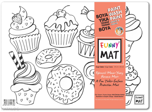 Akademi Çocuk Funny Mat - Cup Cake