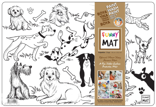 Akademi Çocuk Funny Mat - Köpekler