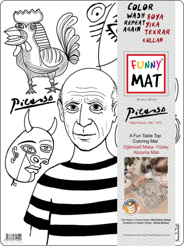 Akademi Çocuk Funny Mat - Picasso