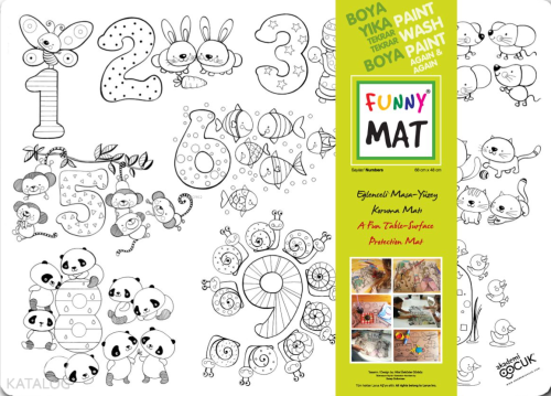 Akademi Çocuk Funny Mat - Sayılar