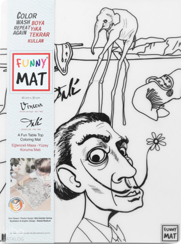Akademi Çocuk Funny Mat - Vincent Van Gogh ve Salvador Dali