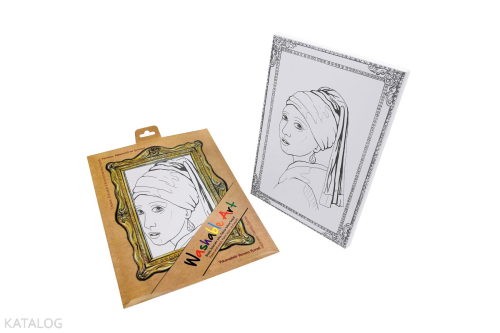 Akademi Çocuk Funny Mat - Washable Art - Johannes Vermeer - Girl with 