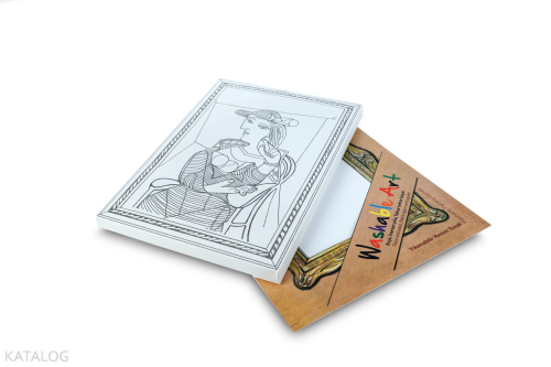 Akademi Çocuk Funny Mat - Washable Art - Pablo Picasso - Seated Woman
