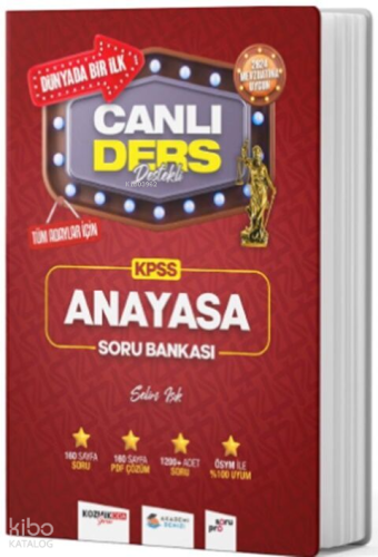 Akademi Denizi 2024 KPSS Anayasa Canlı Ders Destekli Soru Bankası