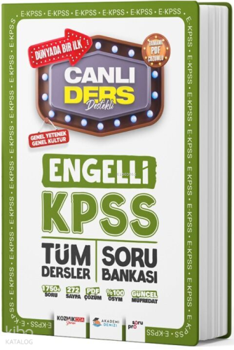 Akademi Denizi EKPSS Genel Kültür Genel Yetenek Engelli Tüm Dersler So