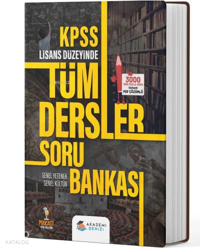 Akademi Denizi KPSS Genel Yetenek Genel Kültür Tüm Dersler Soru Bankas