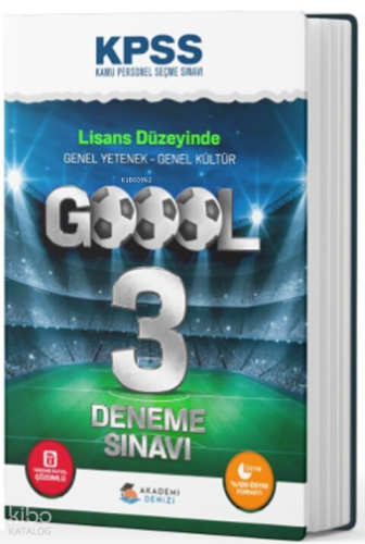 Akademi Denizi KPSS GY GK Lisans Goool 3 Deneme