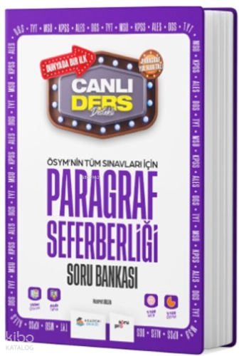 Akademi Denizi ÖSYM nin Tüm Sınavlar İçin Paragraf Seferberliği Soru Bankası