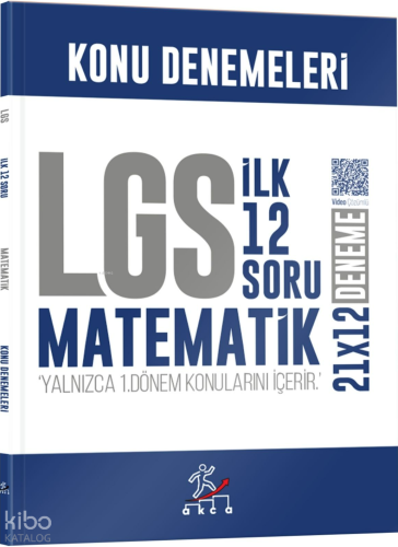 Akca Yayınları 8. Sınıf LGS Matematik 1. Dönem İlk 12 Soru Konu Denemeleri