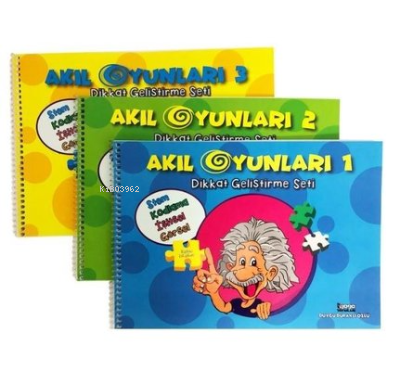Akıl Oyunları Dikkat Geliştirme Seti - 3 Kitap Takım