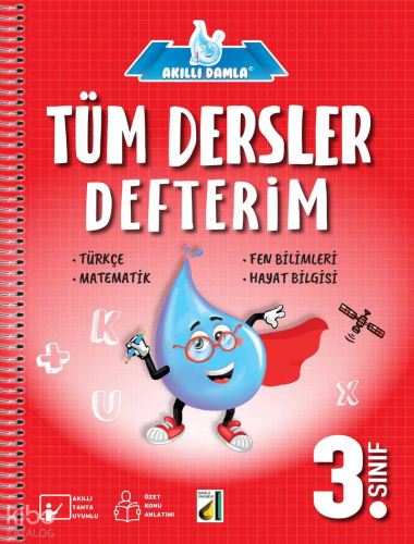 Akıllı Damla Tüm Dersler Defterim (3. Sınıf)