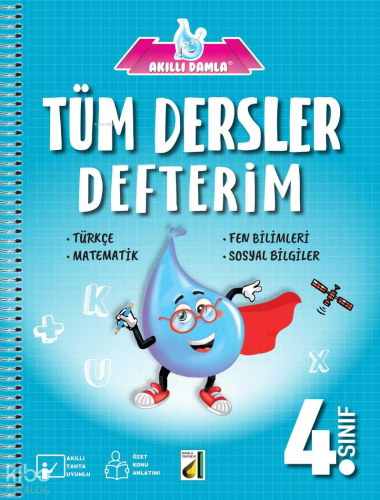Akıllı Damla Tüm Dersler Defterim (4. Sınıf)