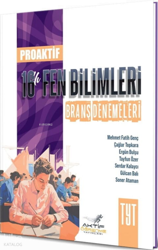 Aktif Öğrenme Yayınları TYT Fen Bilimleri PROAKTİF 16 lı Branş Denemeleri